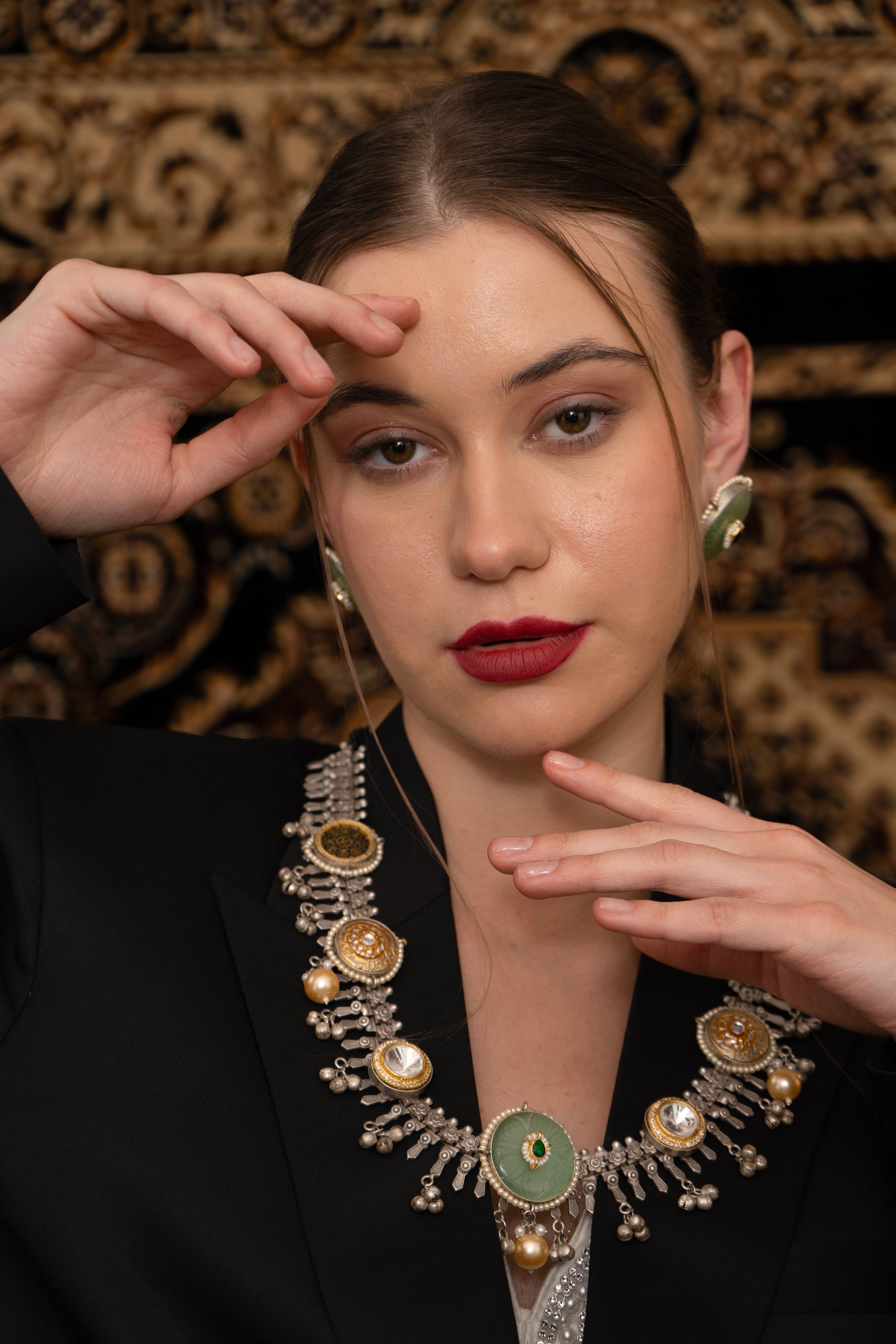 Sukoon oxidize fusion Necklace set